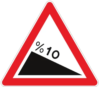 Soru görseli: Şekildeki trafik işareti neyi bildirir?