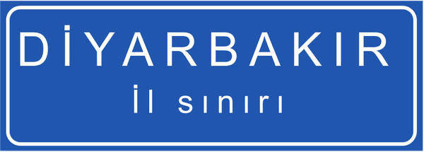 İl Sınırı Levhası trafik işareti