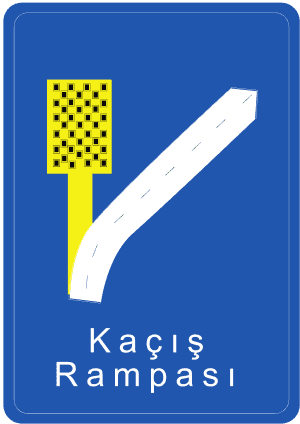 Kaçış Rampası trafik işareti