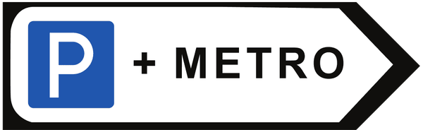 Kavşak İçi Yön Levhası(Metro) trafik işareti