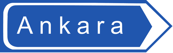 Kavşak İçi Yön Levhası trafik işareti