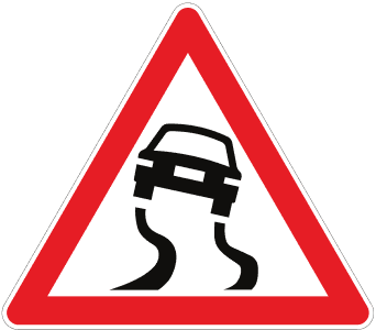 Kaygan Yol trafik işareti
