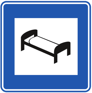 Otel Veya Motel trafik işareti