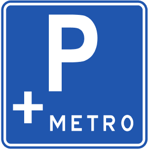 Park Yeri (Metrodan Yararlanacaklar İçin) trafik işareti