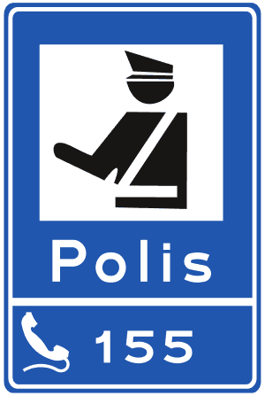 Polis trafik işareti