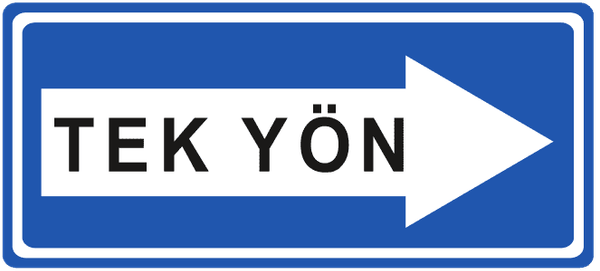 Tek Yönlü Yol trafik işareti