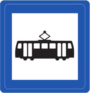 Tramvay Durağı trafik işareti