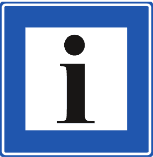Turizm Danışma trafik işareti