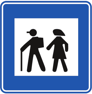 Yürüyüş Başlangıcı trafik işareti